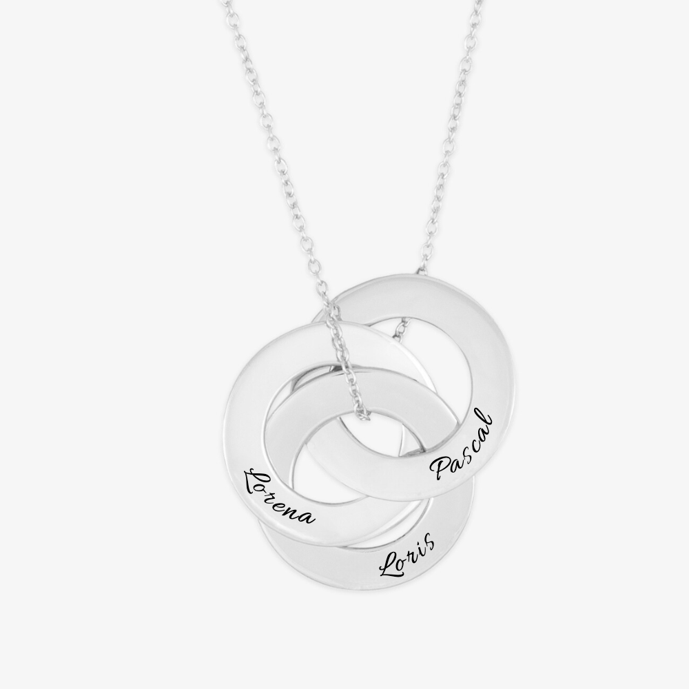 Eternal Trinity Circle Necklace - Herzschmuck