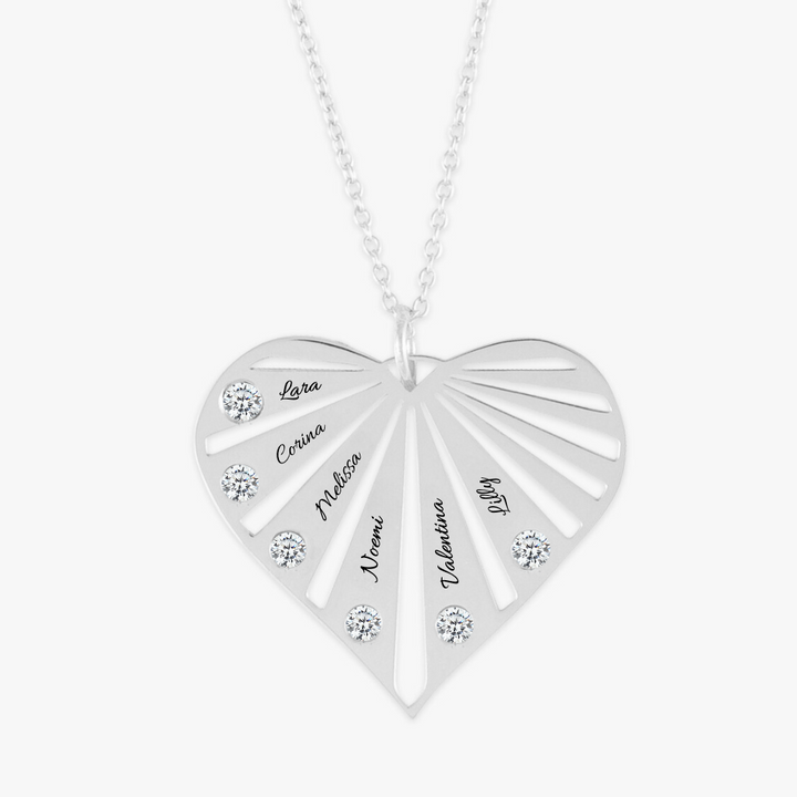 Luxe Heart Personalized Pendant Necklace - Herzschmuck