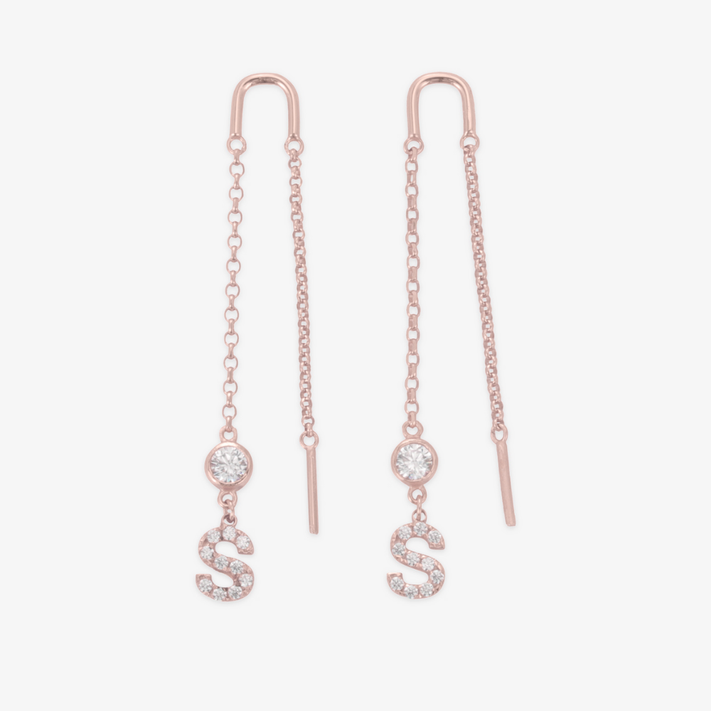 Personalized Initial Drop Earrings - Herzschmuck