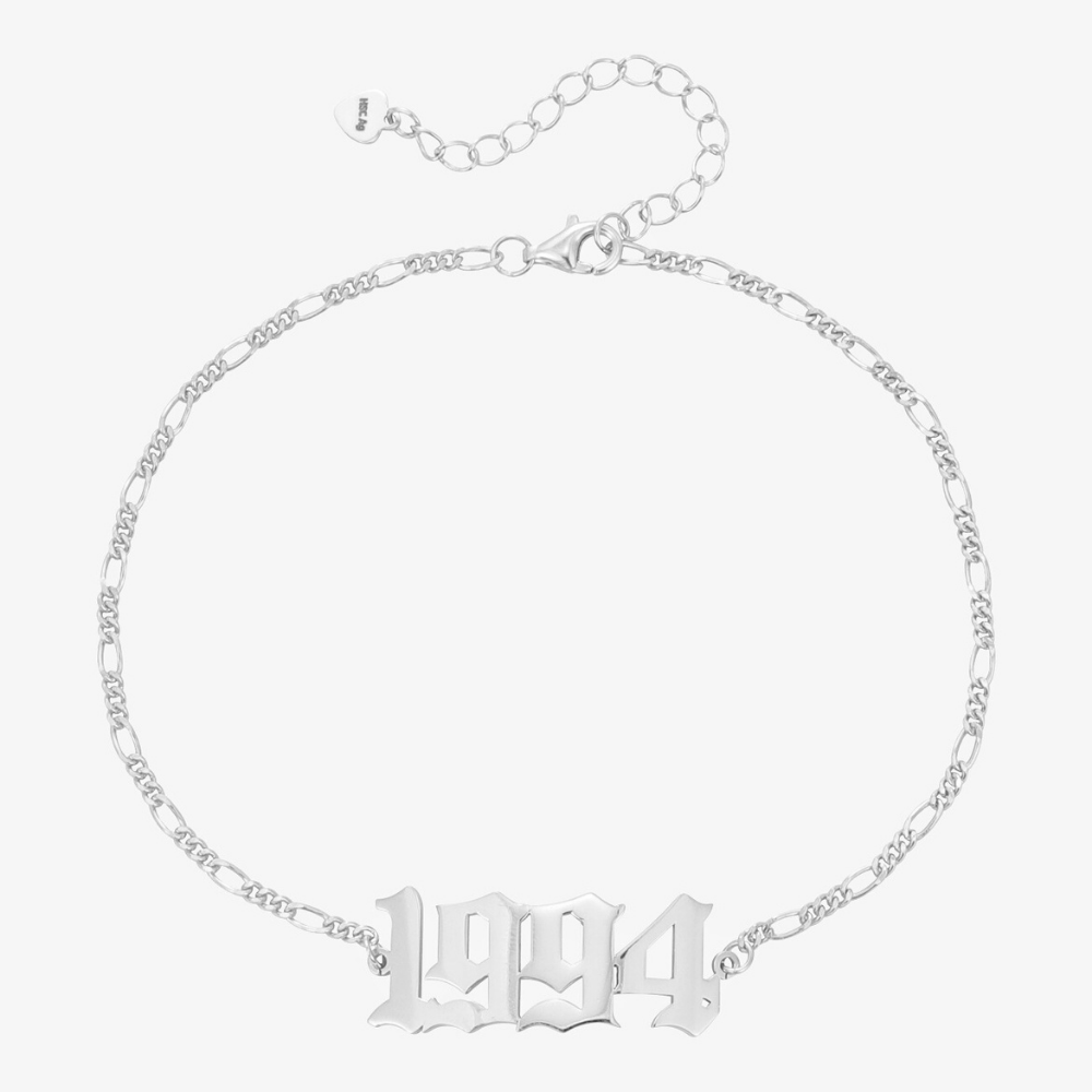 Numbers anklet - Herzschmuck