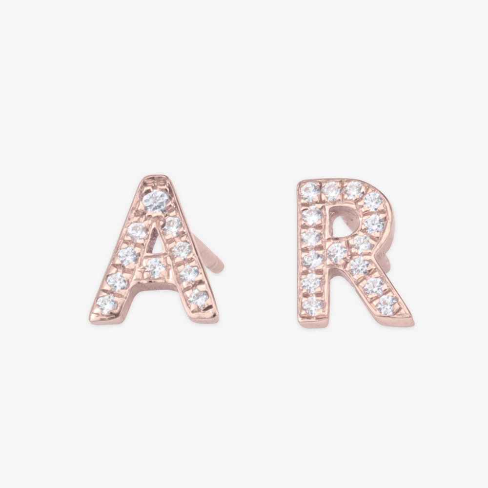 Personalized Initial Earrings - Herzschmuck