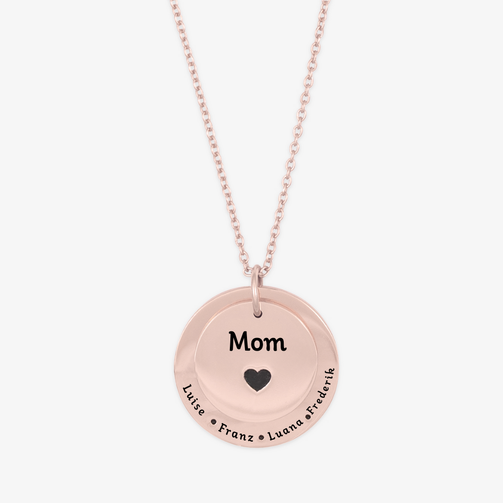 Heart-Centered Medallion Personalized Necklace - Herzschmuck