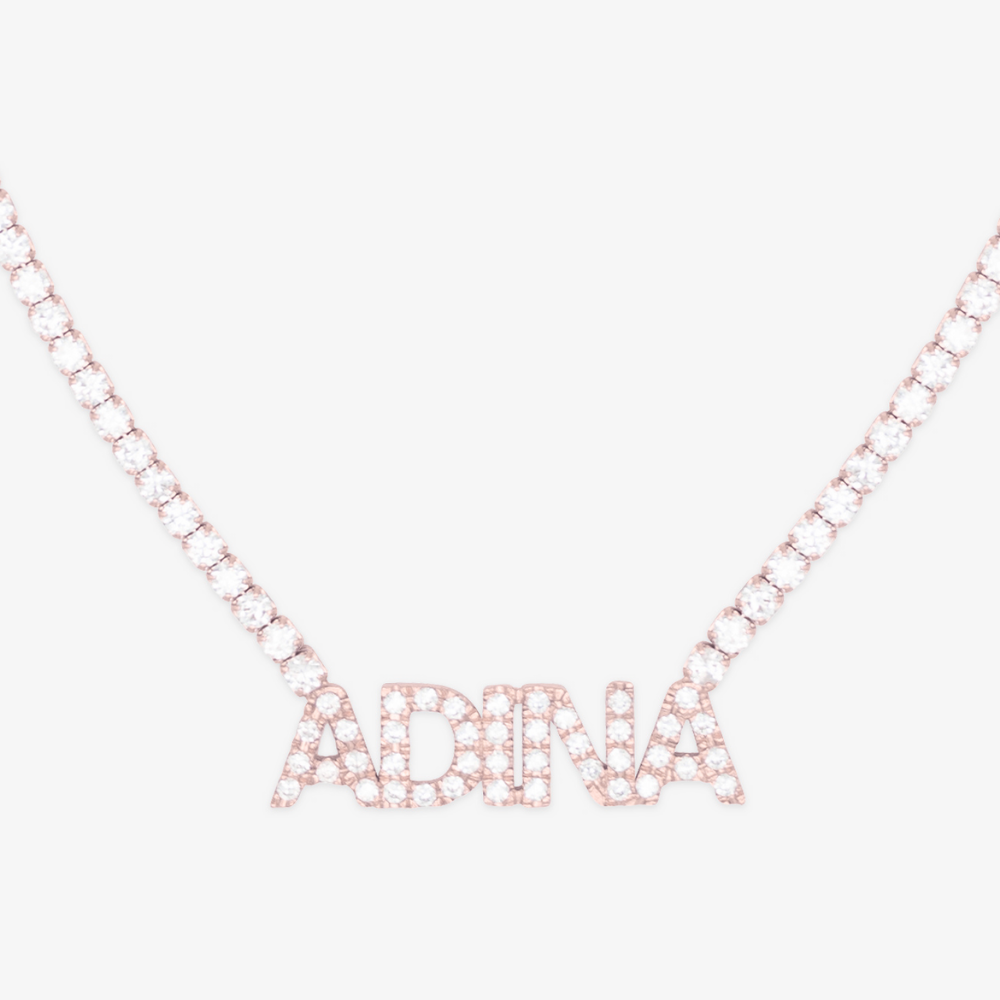 Tennis Name Necklace - Herzschmuck