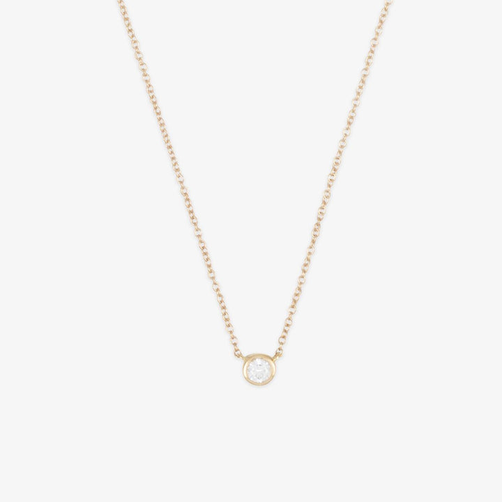 Elegant 18K Gouden Diamanten Ketting | 0.1ct SI H-I Diamant