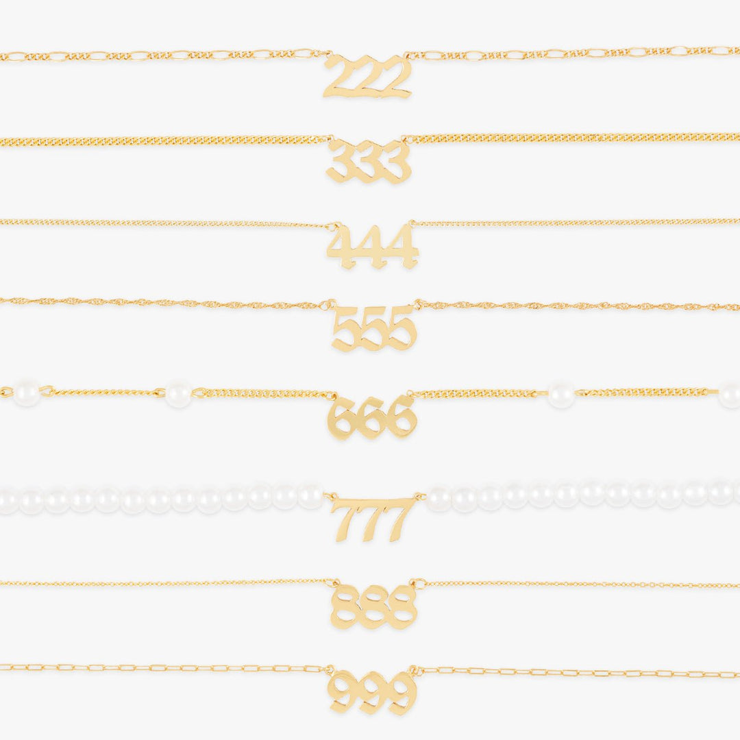 Personalizable Angel Numbers Necklace - Herzschmuck