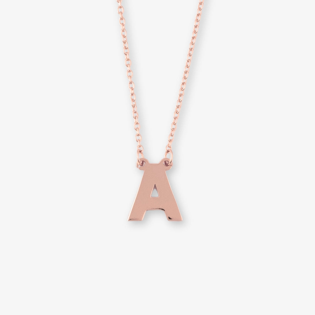 10MM Letter Necklace (45CM) - 925 Sterling Silver