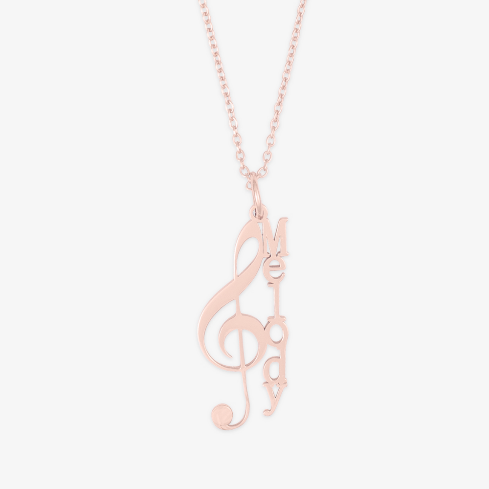 Musical Note Name Necklace - Herzschmuck