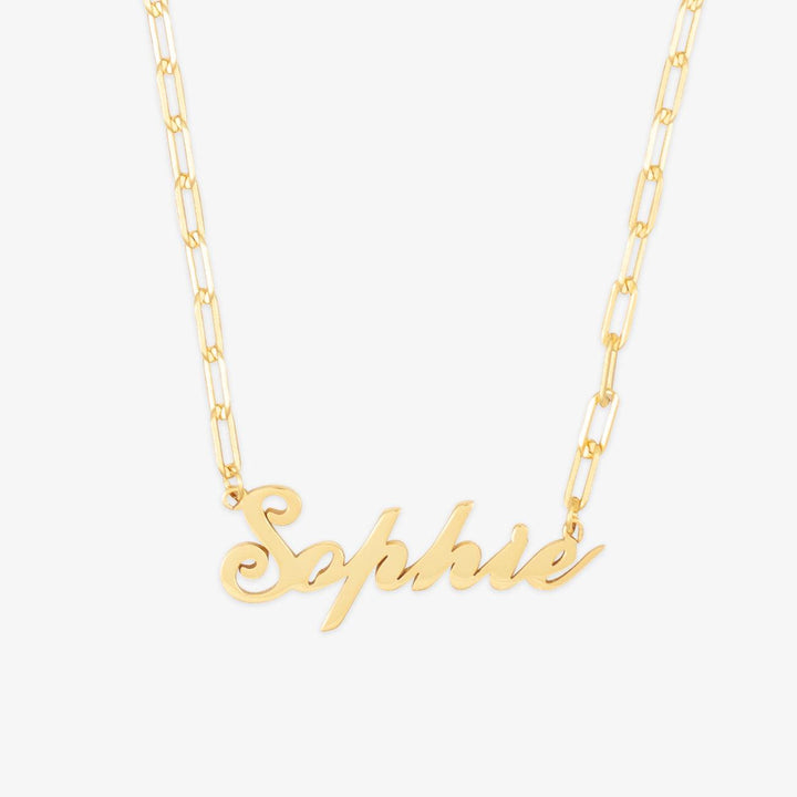 Linkchain Name Necklace - Herzschmuck