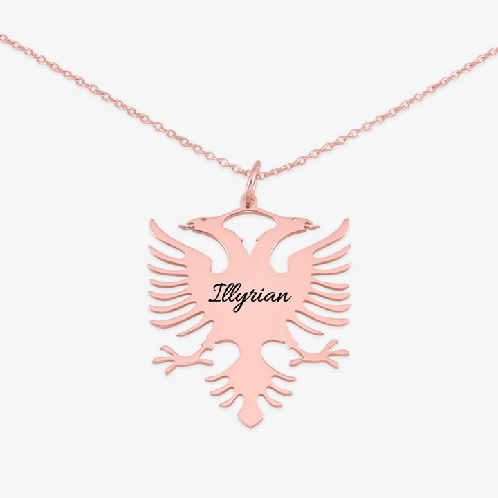 Albanian Double Eagle Personalized Necklace - Herzschmuck