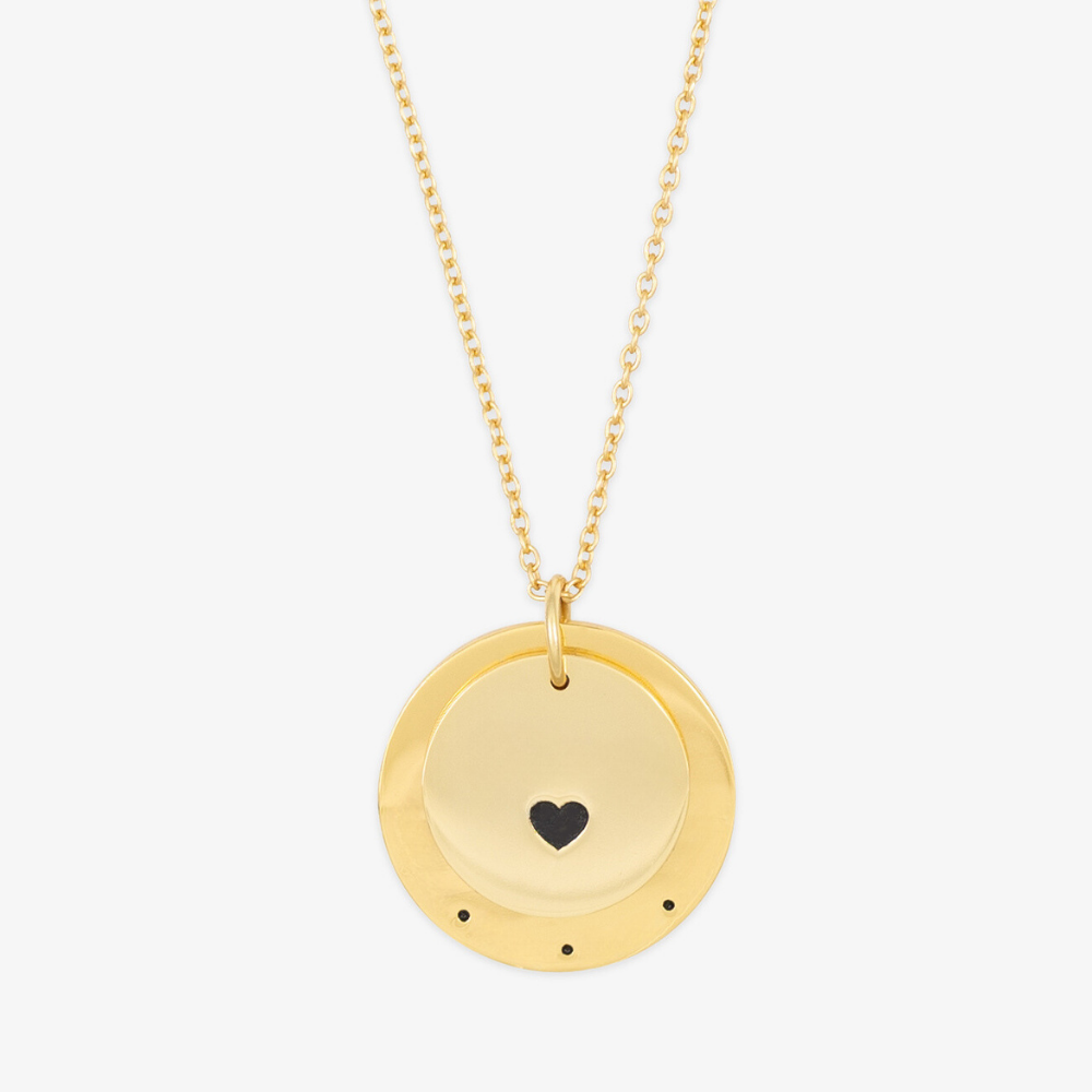 Heart-Centered Medallion Personalized Necklace - Herzschmuck