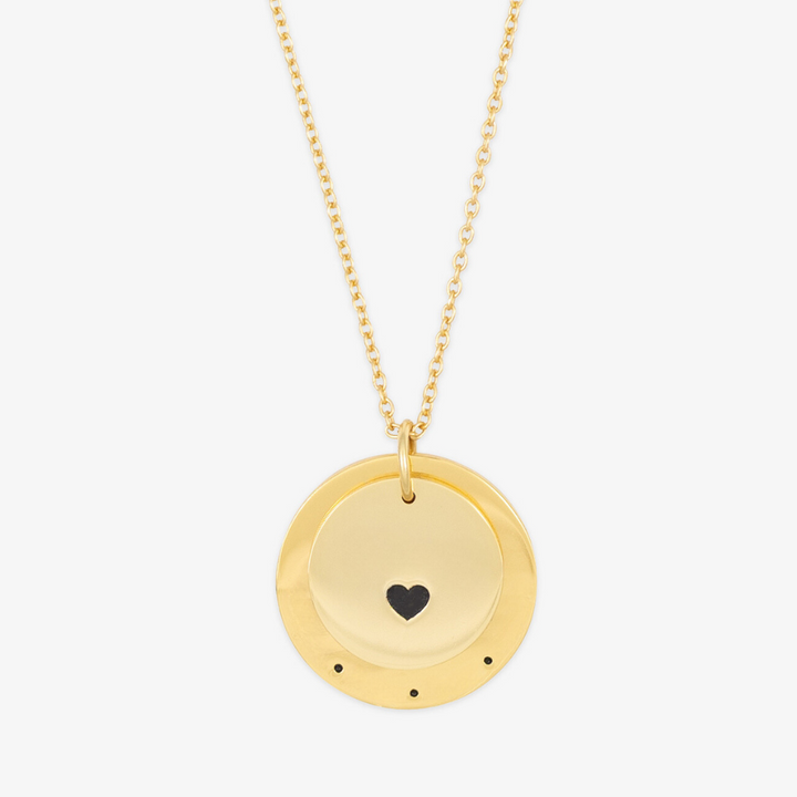 Heart-Centered Medallion Personalized Necklace - Herzschmuck