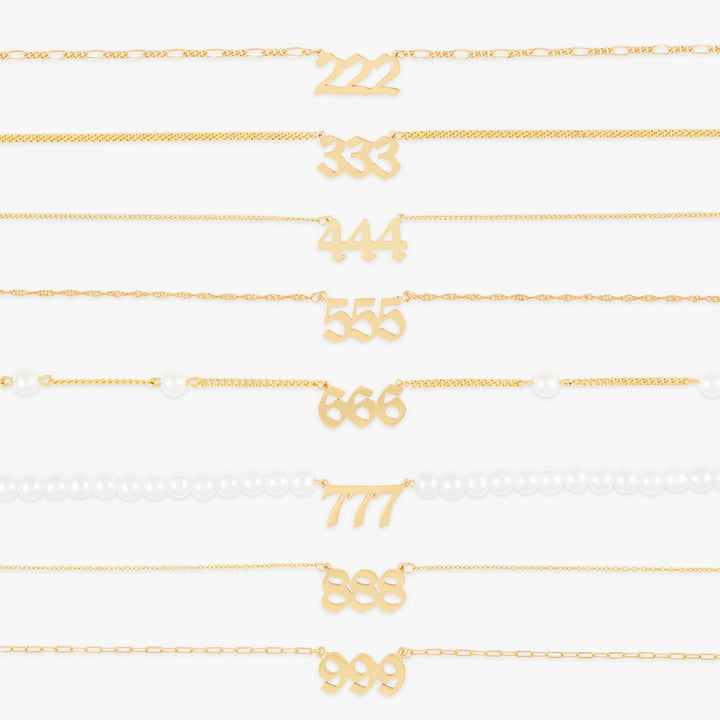 Personalizable Angel Numbers Necklace - Herzschmuck