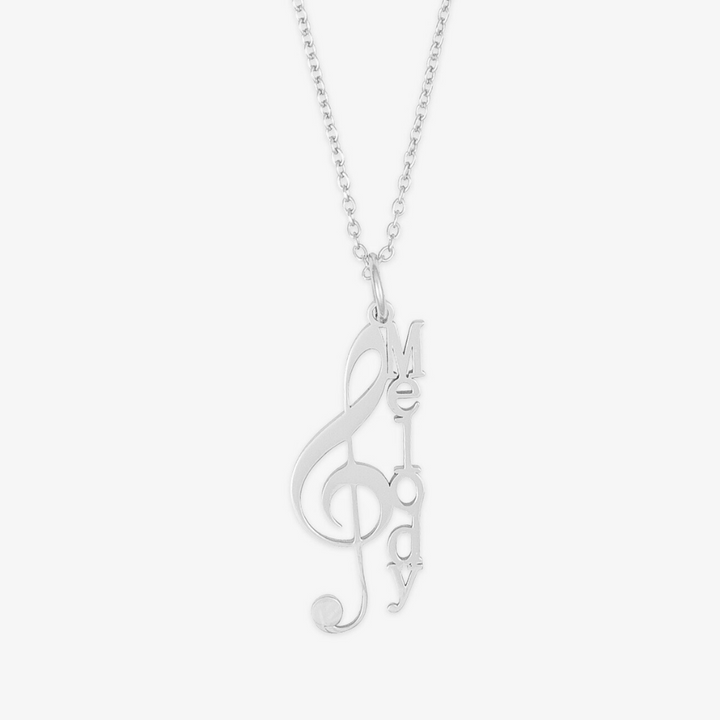 Musical Note Name Necklace - Herzschmuck
